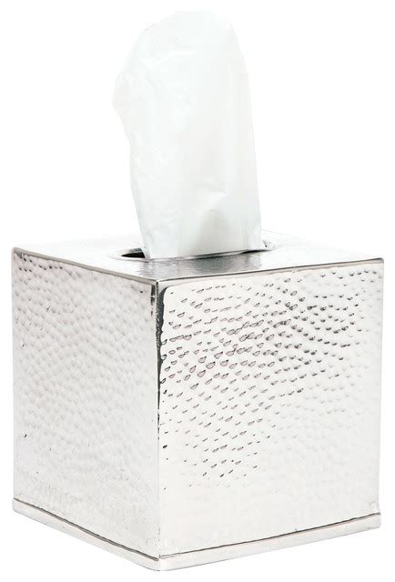 hudson park hammered metal tissue box|Verum Shiny Nickel Hammered Metal Bathroom .